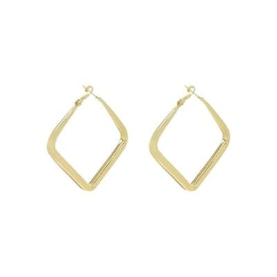 [LucaSng] Hoop Earring Sterling Silver 40mm Plated Gold/Silver Trendy Earrings for Women 2024 Lightweight Hypoallergenic Earrings