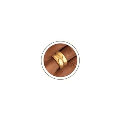 [Sistble] Sistble Chunky Gold Rings Gifts for Women Teen Girls 14K Gold Plated Ring No Tarnish Stackable Statement Thumb Dome Band Pinky Rings Birthday Anniversary Retirement Christmas Gift Jewelry