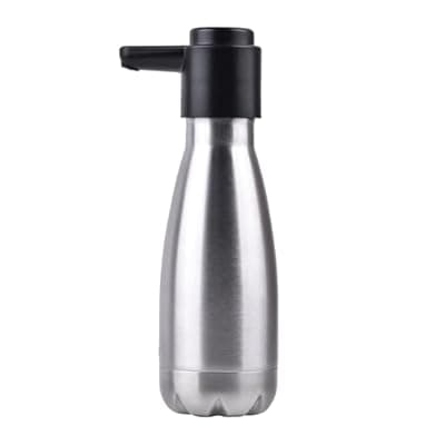 [FEEGOO] FEEGOO Stainless Steel Soap Dispenser, 13.53 fl oz Manual Countertop Hand Soap Pump with Non-Slip Pad for Bathroom Sink