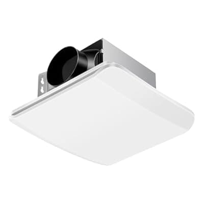 [Zomagas] Zomagas Bathroom Exhaust Fan 110 CFM, Ceiling Mount Bathroom Fan for Home Office Hotel, 1.5 Sones Quiet, Square, white, Diameter 4 inch Exhaust Hole