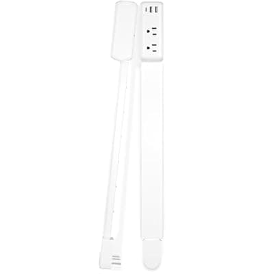[Gbchais] Gbchais Outlet Extender Stick with USB-A & USB-C, 2 AC Outlets, Adjustable 22"-34" Plug Extender, 180° Rotating Wall Outlet Extender for Hard-to-Reach Outlets Behind Sofa, Bed, Desk, Nightstand