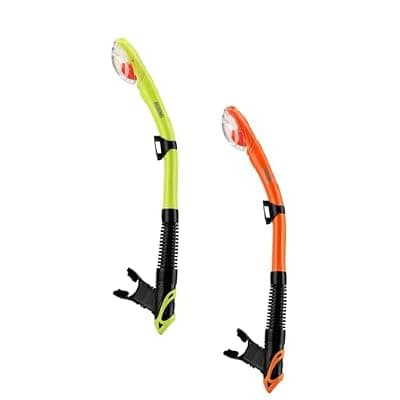 [Aegend] Aegend Diving Dry Snorkel for Adult & Youth - Snorkeling Gear with Top Dry Valve, Perfect for Snorkeling, Freediving, Swimming and Scuba Diving