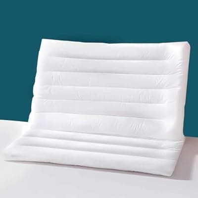 [iFaon] iFaon Ultra Flat Thin Pillows for Sleeping Standard Size Set of 2 Pack, 2-1/2" High Slim Bed Pillow for Back Stomach Sleepers Down Alternative Filling Hypoallergenic White 18x26 in