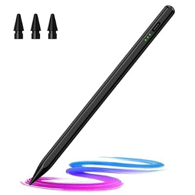 [Hastraith] Hastraith Stylus Pen for iPad(2018-2026)-13 Mins Fast Charge with Tilt Sensitivity & Palm Rejection for iPad 11/10/9/8/7/6th Gen, Air 5/4/3/M4/M3/M2, Pro 13"/12.9"/11"/M4, Mini 7/6/5th, Black