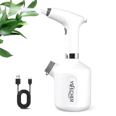 [YUIECHER] Electric Spray Bottle, 0.26 Gallon Battery Powered Plant Mister, 1500mAh USB Rechargeable Automatic Garden Sprayer, Handheld Continuous Water Spray Bottle for Indoor Houseplants, Succulents, Cleaning