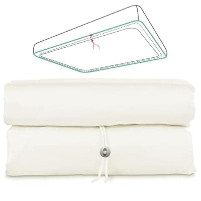 [CieloCloud] King Fitted Sheet Only, 100% Long-Staple Cotton Dual-Lock Fitted Sheet for King Bed, Luxury Soft and Comfort, No Slippage, 1000 Thread Count, Deep Pocket Fits 9" to 14" Mattress