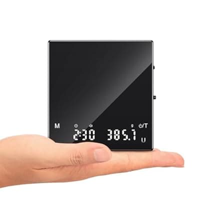 [ApeWeghr] Rechargeable Coffee Scale with Timer, Mini Espresso Scale 2kg/0.1g High Precision Scale for Espresso & Pour-Over Coffee, Portable Digital Food Kitchen Scale
