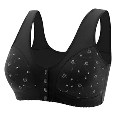 [LIKEOULI] LIKEOULI Front Closure Bras for Women No Underwire Push up Bra with Snaps 2026 Daisy Older for Women Breathable Everday Bras