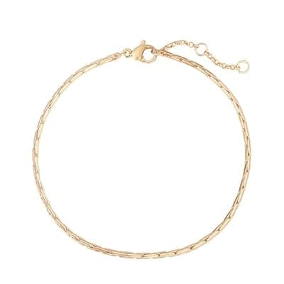 [LOYATA] LOYATA Gold Bracelet for Women 14K Gold Plated Dainty Chain Simple Jewelry Gift for Women