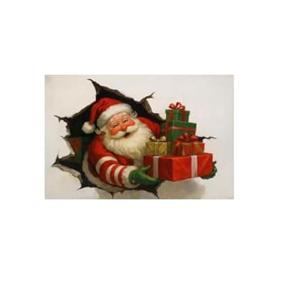 [Carastora] Carastora Fun Christmas Holiday Doormat, Anti-Fatigue Mat, Front Door Welcome Mat, Suitable for patios, porches and entryways, Holiday Home Decor, Housewarming Gift, Size: 20 x 31 inches