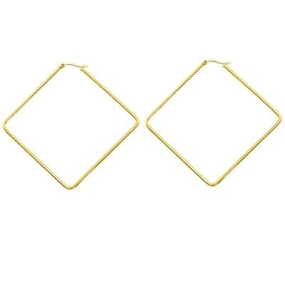[NFINITYRE] Hoop Earrings for Women - 18K Gold Plated Copper Minimalist Jewelry, Hypoallergenic Lightweight Design Fashion Statement Accessories for Daily Wear & Gifts