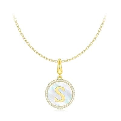 [Veskicy] Veskicy AAAAA Grade Artificial Zircon Inlaid Pendant Necklace for Women - Rainbow Mother-of-Pearl, Adjustable Size, and Beautiful Gift Box - Ideal Christmas Gift for Her, Friends, Sisters, and Moms