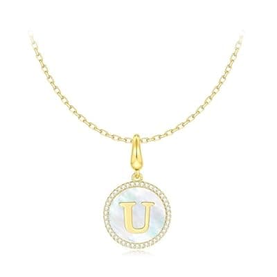 [Veskicy] Veskicy AAAAA Grade Artificial Zircon Inlaid Pendant Necklace for Women - Rainbow Mother-of-Pearl, Adjustable Size, and Beautiful Gift Box - Ideal Christmas Gift for Her, Friends, Sisters, and Moms