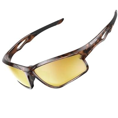 [suoso] suoso Polarized Sports Sunglasses Men: Running Sunglasses Women UV400 Protection Wrap Around Glasses for Fishing Driving TR90