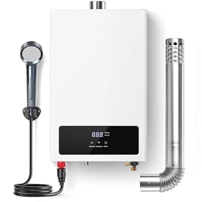 [SNDOAS] SNDOAS Natural Gas Tankless Water Heater,4.75GPM 102,000BTU Instant Hot Water Heater,18L Forced Exhaust Gas Water Heater Indoor Wall-Mount with LED Display,On Demand Water Heater for Home