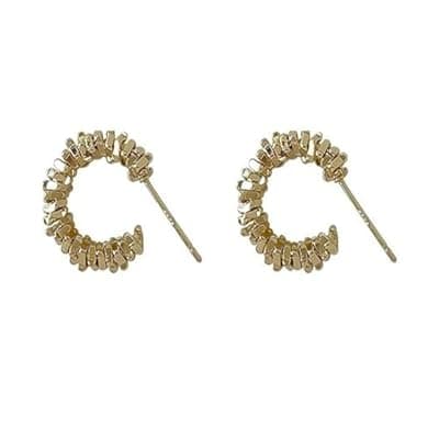 [LucaSng] Hoop Earring Sterling Silver 40mm Plated Gold/Silver Trendy Earrings for Women 2024 Lightweight Hypoallergenic Earrings