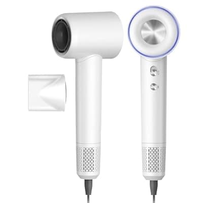 Coolpub High Speed Hair Dryer,150000 RPM Brushless Motor Professional Blow Dryer for Fast Drying,500M Negative Ions Ionic with Magnetic Blow Air Nozzle,Control Quiet Noise, Lightweight for Travel