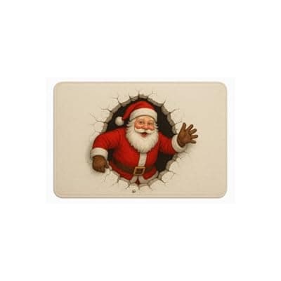 [Carastora] Carastora Christmas Indoor/Outdoor Mat - Waterproof and Slip-Resistant, 20x31 inches, Suitable for entrances, porches, restrooms, Offices, etc., and can be Used as a Holiday Decoration and Gift.