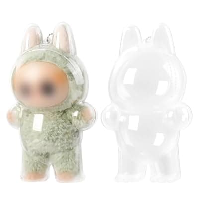 [LLUKEME] 2Pcs Waterproof and Dustproof Protective Case for 15cm Dolls, Clear Protective Case Compatible for 17cm Standing Doll Premium Display Case (2Pcs, Doll not Included)