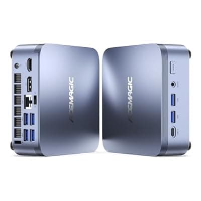 [ACEMAGIC] ACEMAGIC M5 Intel Core i5 14500HX Mini PC HX-Class Processor (14C/20T) up to 4.9GHZ 55W 16GB RAM 512GB SSD Mini PC Windows 11 Pro HDMI2.0 /DP1.4b Triple 4K WIFI6 Mini Gaming PC Desktop