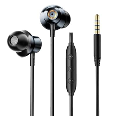[BYZMODLX] BYZMODLX ENC Noise Cancelling Wired Earbuds, Hybrid Driver Wired Headphones with 3.5mm Jack, Microphone Hands-Free Calls in-Ear Headphones for iPhone 16/15/PC