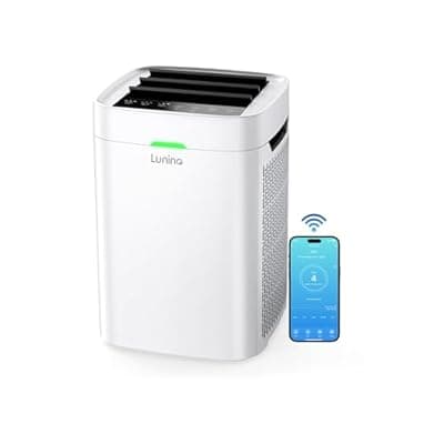 [LUNINO] Lunino Air Purifiers for Home Large Room up to 2400 Ft², Double-Sided HEPA Air Purifier with Washable Pre-filter, Smart WiFi, PM 2.5 Air Quality Monitor, 3 Fan Modo, for Pets Hair, Dust, Pollen, Smoke