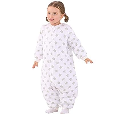 [WONDAY] WONDAY Toddler Sleep Sack with Legs, 2.5 TOG Winter Wearable Blanket, Cozy Cotton Walker Sleep Sack for Boys & Girls