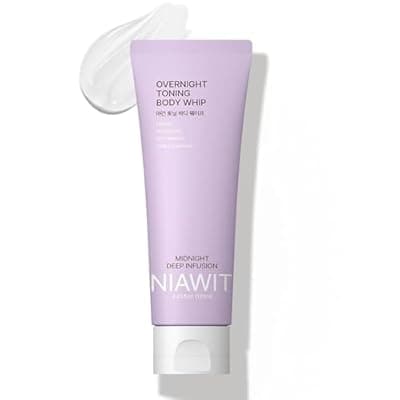 [NIAWIT] NIAWIT Overnight Toning Body Whip for Loose Skin & Cellulite – Firming and Tightening Body Cream for Arms, Thighs & Belly, Hydrating Anti-Wrinkle Moisturizer | Targets Crepey Skin While You Sleep