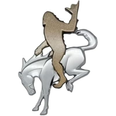 [Generic] Add-A-Sasquatch Emblem for Bronco, 3x4 Inch, Adhesive Overlay Decal, 2021-2025 Models (Bronze Metallic, Stay Relaxed)