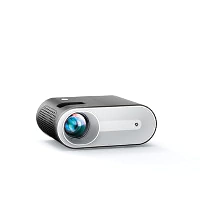 [YOWHICK] YOWHICK 2025 Upgraded Mini Projector, Full HD 1080P Support, Portable Movie Projector for Home Theater, Compatible with iOS/Android/Windows/TV Stick/Box/HDMI/USB