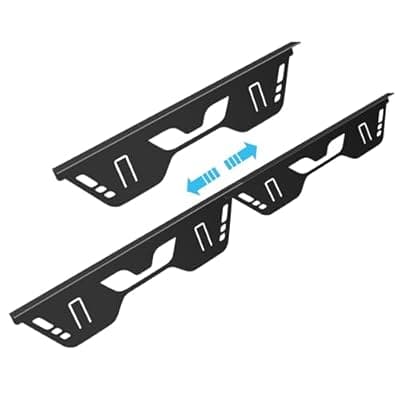 [Hviww] Stainless Steel Stove Gap Covers, 2 Pack Stove Gap Filler, Range Trim Kit, Stove Guards for Oven Counter Side Gap Kitchen, Retractable Length 13.8" to 27.5" - Black-L