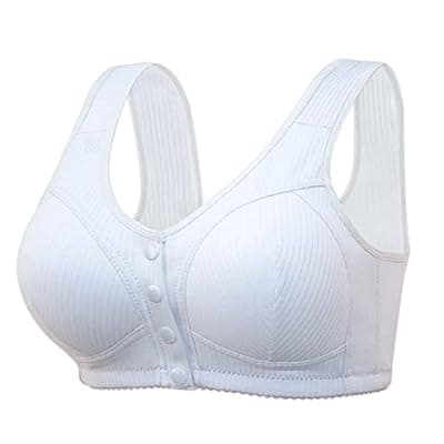 [LIKEOULI] LIKEOULI Front Closure Bras for Women No Underwire Push up Bra with Snaps 2026 Daisy Older for Women Breathable Everday Bras