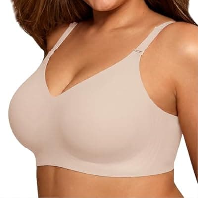 [COCOMARTS] COCOMARTS Jelly Bras for Women No Underwire Push Up Seamless Supportive Plunge Bra Full Coverage Comfortable Bralettes