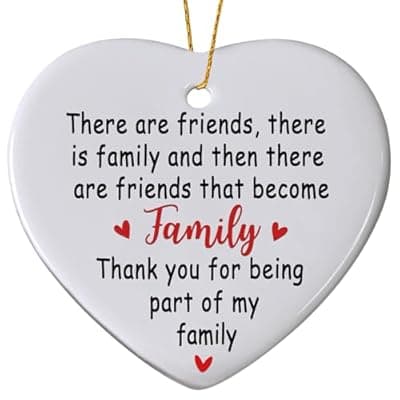 [BAOXUE] Family Christmas Ornaments 2025,Gifts for Family Friends Christmas Ideas,Personalized Ornaments for Christmas Tree,Long Distance Whole Families Gifts