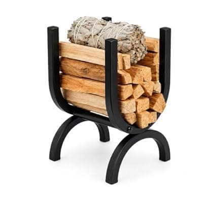 [Urvicor] Urvicor Metal Palo Santo Holder - Modern Smudge Stick Holder for White Sage and Cedar - Sturdy Iron Palo Santo Stand for Meditation Decor, Yoga, and Spiritual Cleansing Rituals