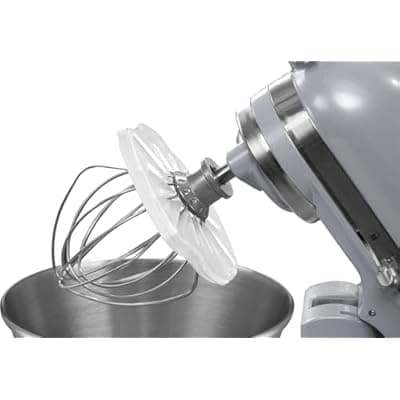 [WHISK WIPER] Whisk Wiper® PRO for Stand Mixers - Mix Without The Mess - The Ultimate Stand Mixer Accessory - Compatible With KitchenAid Tilt-Head Stand Mixers - 4.5qt, 5qt (Color: Clear)