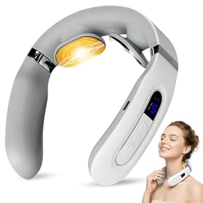 [Richie House] Richie House Neck Massager with Heat, Neck Massager for Pain Relief Deep Tissue, Portable Deep Tissue Relaxation for Home, Office & Travel, Ideal Gift for Women & Men