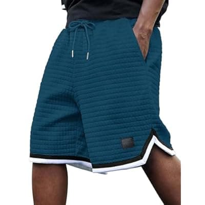 3rd hill Mens Athletic Sweat Shorts Casual Stretch Waffle Workout Gym Shorts 7" Inseam Running Basketball Short 2 Pockets