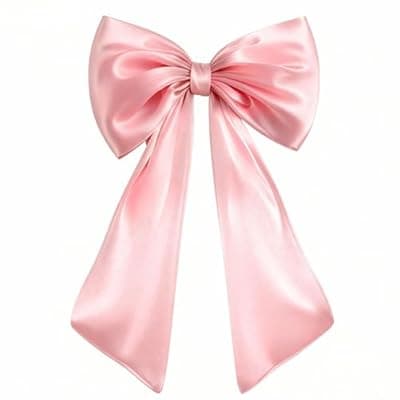 [ViKiulen] ViKiulen Large Pink Bow for Coquette Room Decor, 40x24 Inch Big Pink Bow Decor for Birthday Party Backdrop Wall, Giant Ribbon Tie Hanging Wall Decor Wedding Baby Shower Bridal Christmas Tree Decor