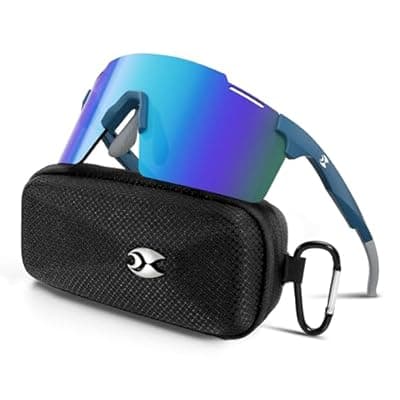 [suoso] suoso Sports Cycling Glasses for Men: Lightweight UV400 Protection Sunglasses for Women Running Ride Pickleball Fishing TR90