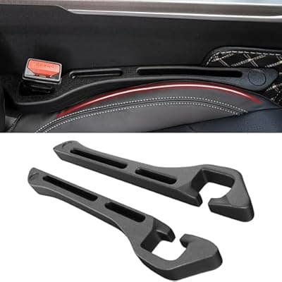 [JCL] JCL Car Seat Gap Filler 2 Pack, Soft Multifunctional Gap Filler for Car Seat Gap Filler Organizer, Universal Car Gap Seat Filler Fits Car Truck SUV to Fill The Gap Between Seat and Console