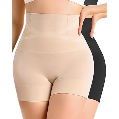[ForeverShaper] ForeverShaper Shapewear for Women Tummy Control High Waist Body Shaper Thigh Slimmer Butt Lifter Shapewear Shorts Under Dress