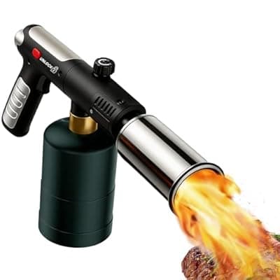 [GESPERT] GESPERT Propane Torch Gun, Portable Flame Thrower, Searing Torch for Sous Vide, Handheld Flame Thrower for BBQ, Campfire Charcoal Soldering(Propane Tank Not Included) (Black)