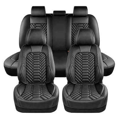 [Foneso] Foneso Car Seat Covers for Truck Chevy Chevrolet, Nappa Leather Seat Covers for Silverado GMC Sierra Pickup 2007-2026 1500 2500HD 3500HD Trail Boss Z71 Crew Double Extended Cab