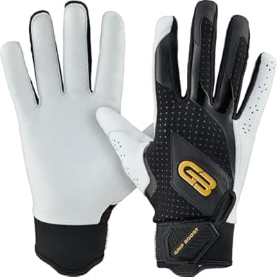[Grip Boost] Grip Boost Baseball Batting Gloves with Boost Plus Leather – Adult and Youth Sizes for Men and Youth Players