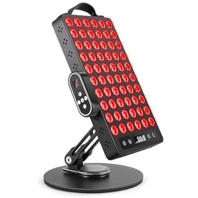 [Ibeliy] Red Light Therapy for Body Face 300W, 660nm 850nm Near Infrared Light Therapy Panel with 60 Dual Chip LED Device