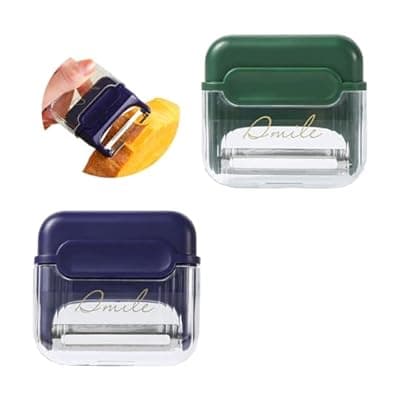 [Oniapro] Apple Peelers for Kitchen, Fruits & Vegetables Peelers for Potato, Carrot, Cucumber Peeling, Vegetable Peeler with Cover & Magnet Attachment, Sharp & Safe Blade Kitchen Food Peelers for Easy Peeling