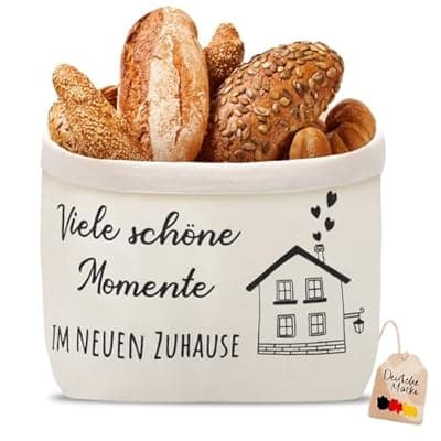 [VIBINHO] VIBINHO Bread Basket, Many Beautiful Moments in the New Home, Gifts for Moving into the New House, Bread Basket, Fabric Housewarming Gift, Bread Bag, Gift Idea for Housewarming, Topping-Out Gift