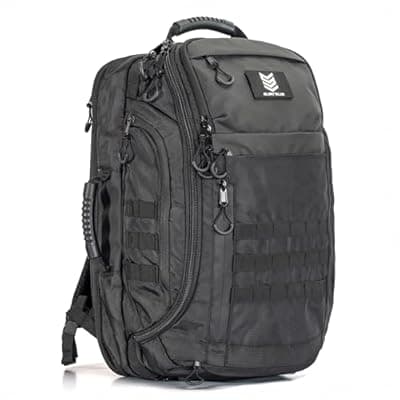 [Silent Valor] Silent Valor CARGO Bug-Out & Travel Tactical Backpack - 1.7 CU FT / 48L 3-Day Pack - Inner and Outer MOLLE System - RF & NFC Shielded Pockets - Waterproof - Duffle Convertible