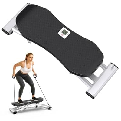 [PASYOU] PASYOU Balance Board for Adults, Rock Stepper for Exercise at Home, Simulate Ski Machine with Resistance Band & LCD Display, 330lbs Weight Capacity, Ski Balance Trainer for Full Body
